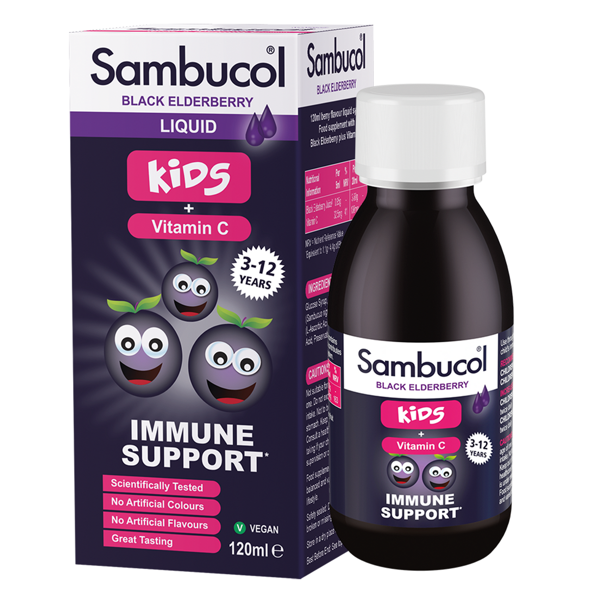 Sambucol sirup z čiernej bazy, pre deti • 120 ml