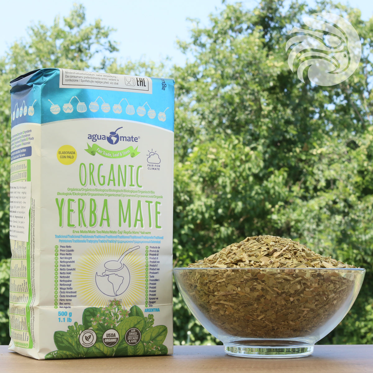 Aguamate Bio yerba maté • Vyrobené so stonkami • 500 g