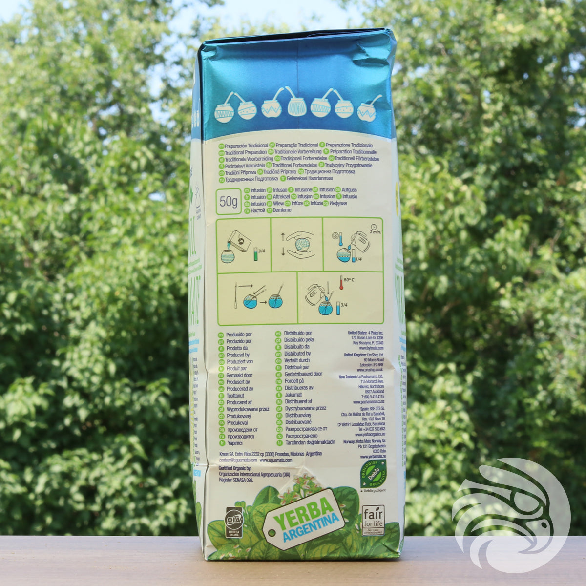 Aguamate Bio yerba maté • Vyrobené so stonkami • 500 g