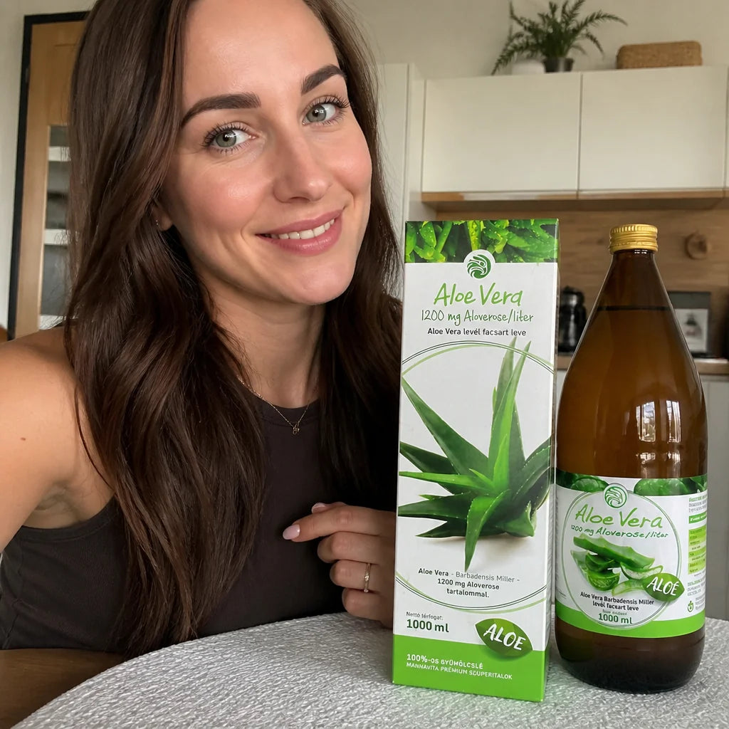 Mannavita Aloe vera • 100 % čistá lisovaná šťava • 1000 ml