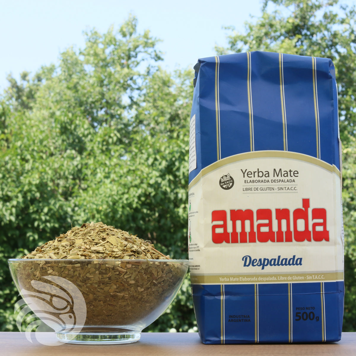 Čaj Amanda yerba maté • Bez stoniek - Sin palo • 500 g