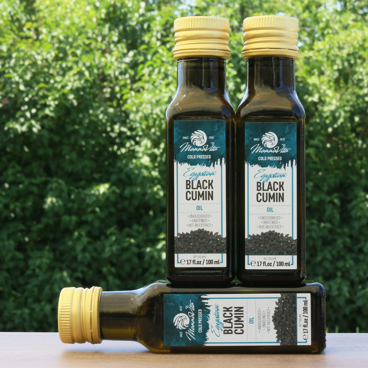 Mannavita za studena lisovaný olej z čiernej rasce • 100 ml