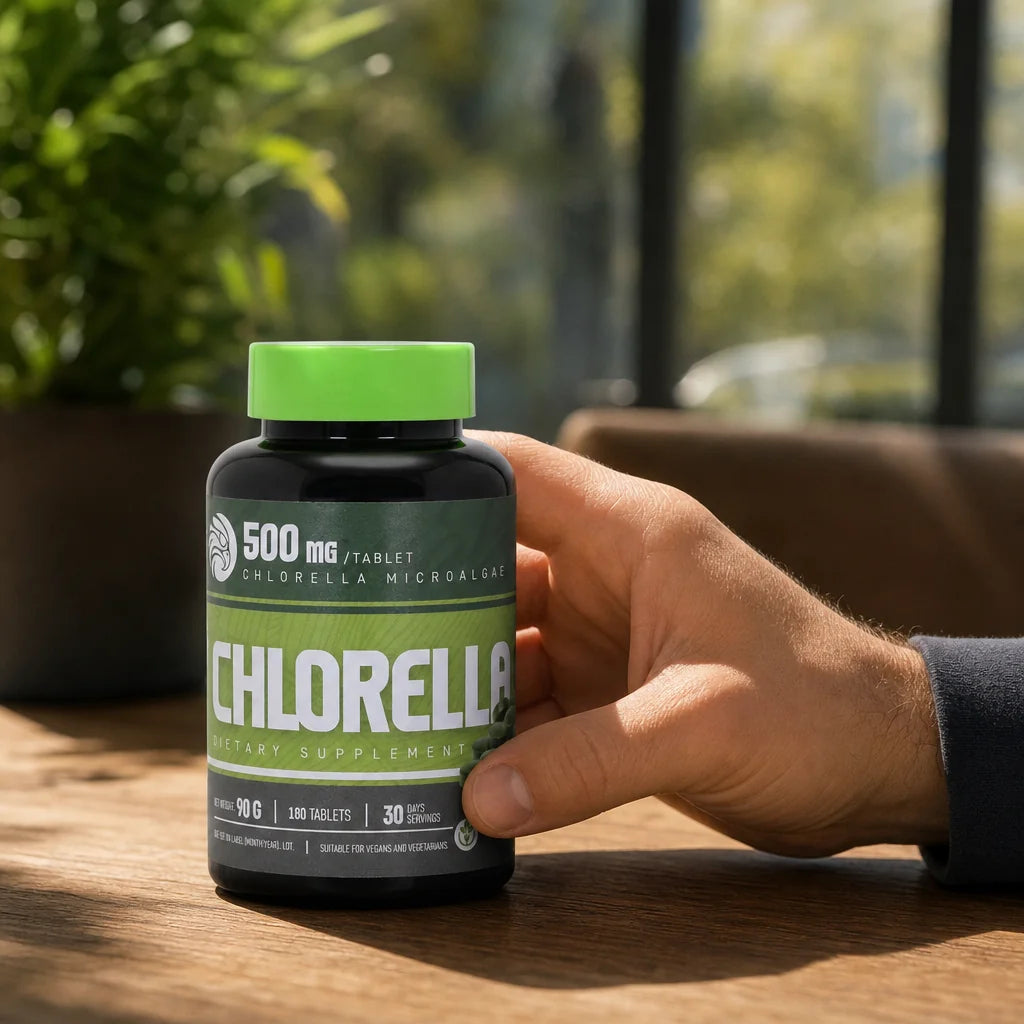 Mannavita Chlorella, tablety 500 mg • 180 ks.