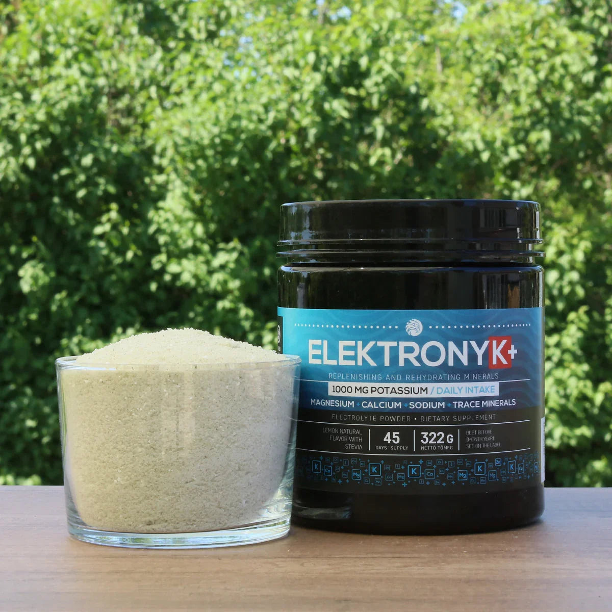ElektronyK+ electrolyte powder with 1000 mg potassium • 322g - Mannavita
