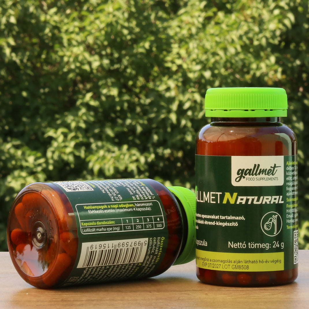 Gallmet Natural kapsuly so žlčovými kyselinami • 90 ks.