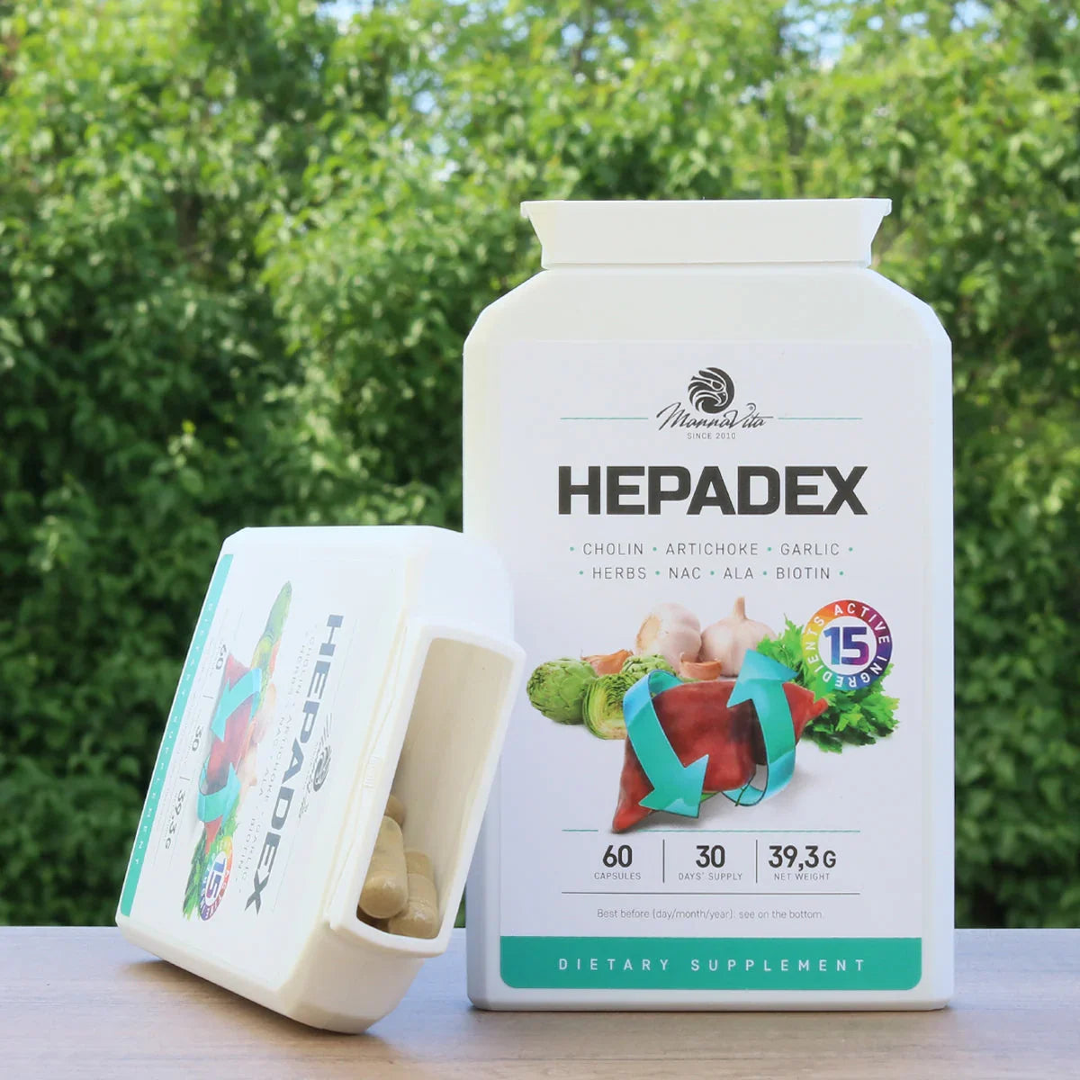 HEPADEX liver-regenerating and liver health-improving complex • 60 capsules - Mannavita