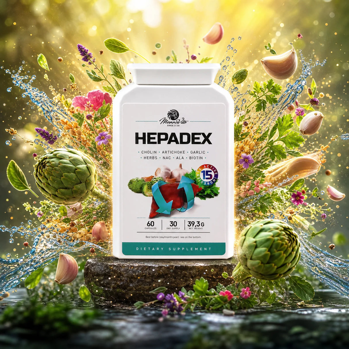 HEPADEX komplex na regeneráciu pečene a zlepšenie zdravia pečene • 60 kapsúl