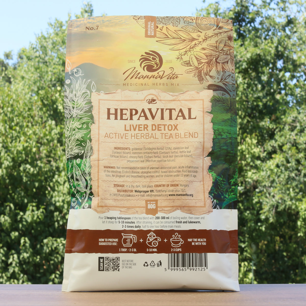 HEPAVITAL Detox pečene aktívna bylinná čajová zmes • 80g