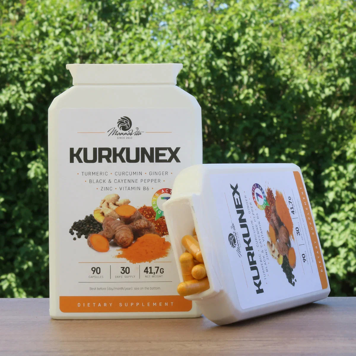 KURKUNEX turmeric extract complex • 90 capsules - Mannavita