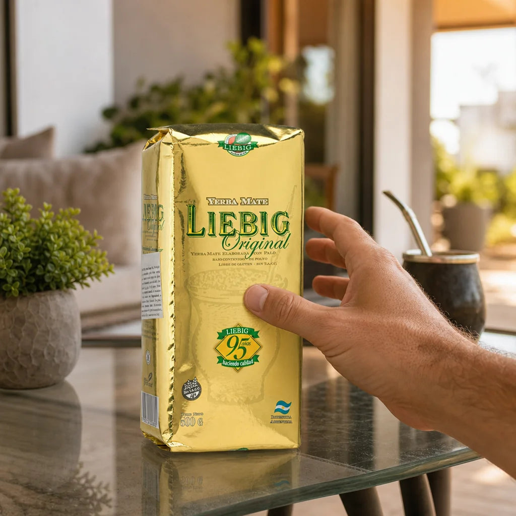 Liebig Original čaj yerba maté • s obsahom stoniek • 500 g