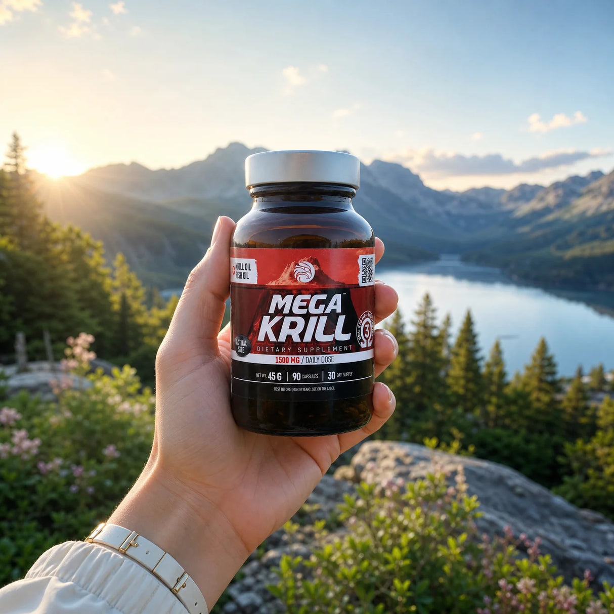 MegaKRILL 1500 mg Krilový olej + Rybí olej • 90 kapsúl