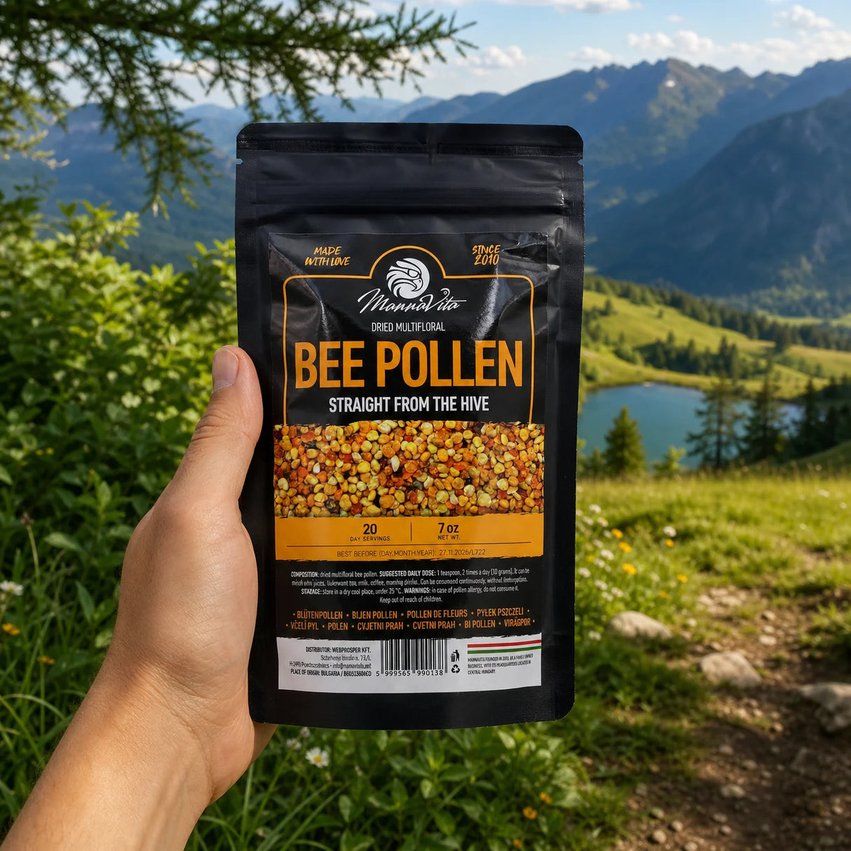 Mannavita sušený viacdruhový včelí peľ • 200 g