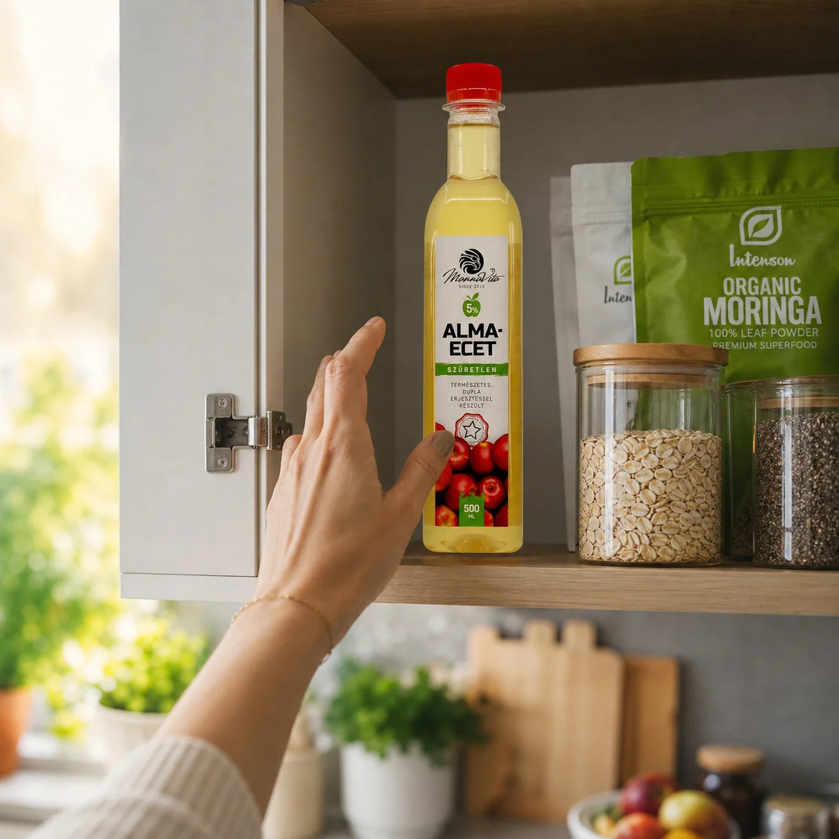 Mannavita nefiltrovaný Jablčný Ocot s dvojitou fermentáciou • 500 ml