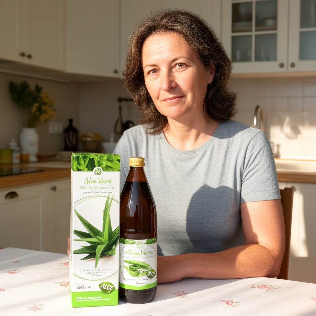 Mannavita Aloe vera • 100 % čistá lisovaná šťava • 1000 ml