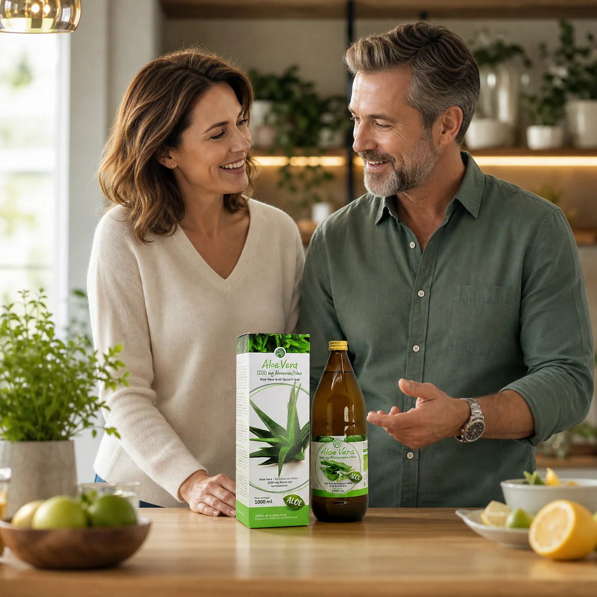 Mannavita Aloe vera • 100 % čistá lisovaná šťava • 1000 ml