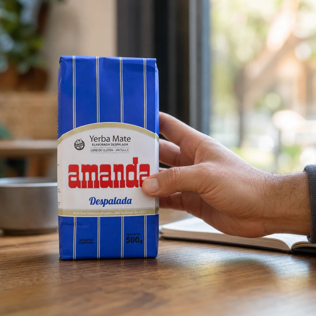 Amanda čaj yerba maté • bez stoniek – Sin palo • 500 g