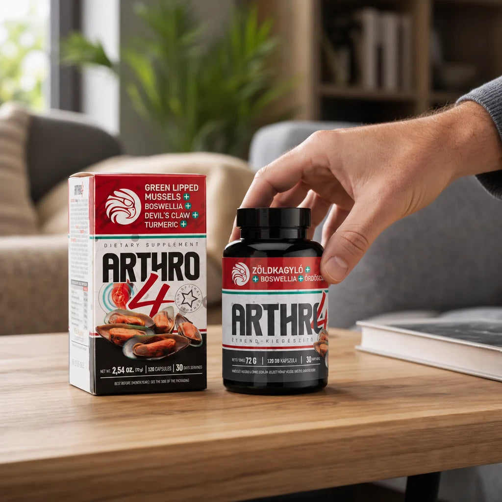 ARTHRO4 • Komplex na kĺby a chrupavky • so Zelenými Mušľami • 120 kapsúl