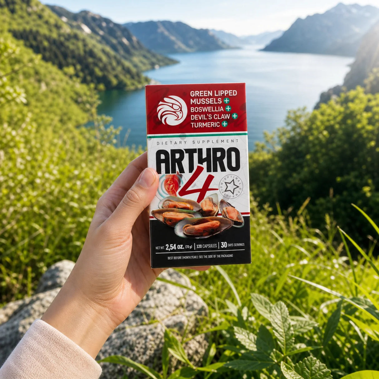 ARTHRO4 • Komplex na kĺby a chrupavky • so Zelenými Mušľami • 120 kapsúl