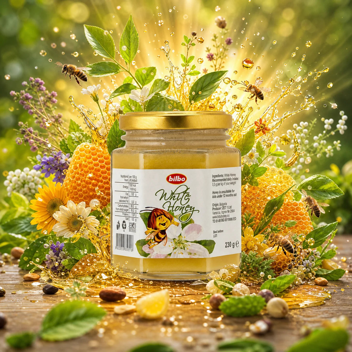 Bilbo surový lipový med • 250 g
