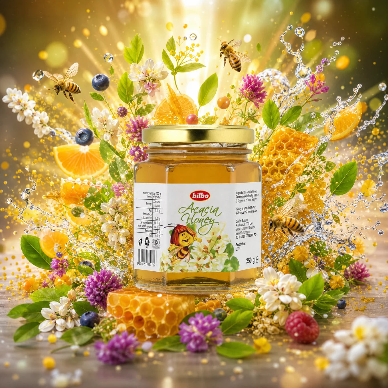 Bilbo surový lipový med • 250 g