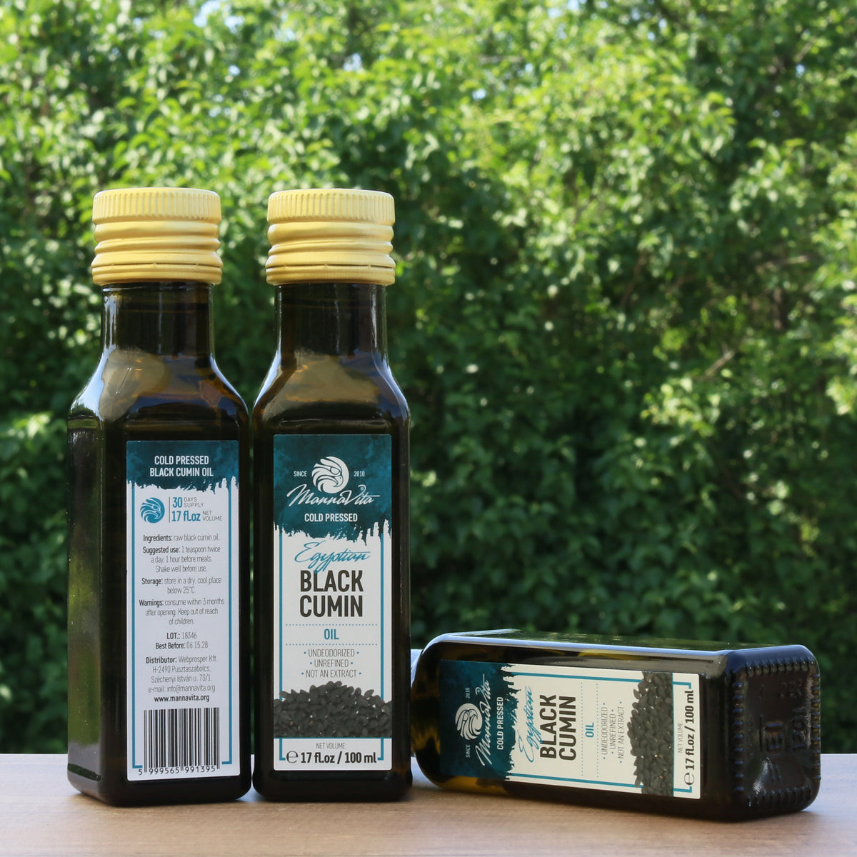 Mannavita za studena lisovaný olej z čiernej rasce • 100 ml