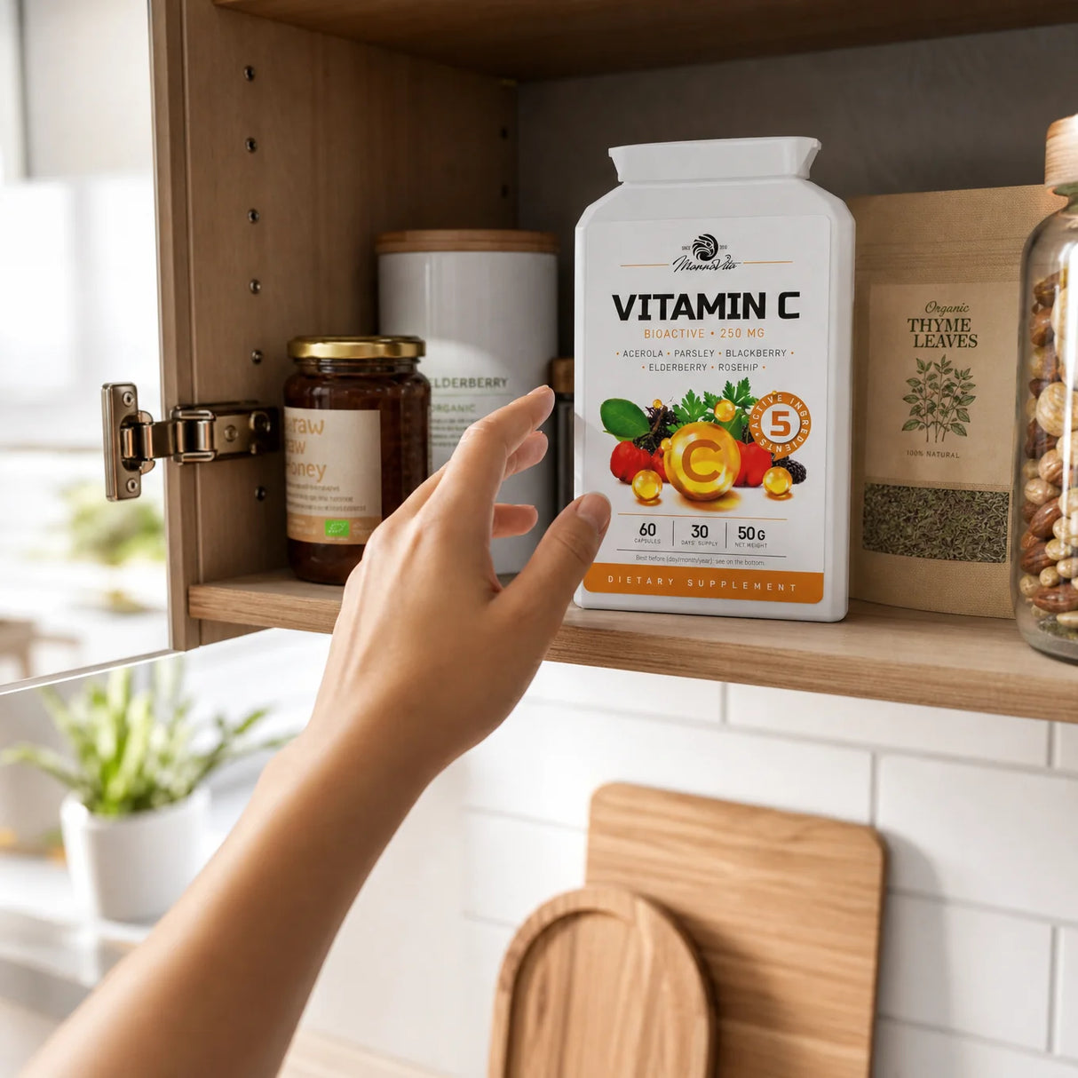 Mannavita komplex vitamínu C • 250 mg bioaktívneho vitamínu C • 60 kapsúl