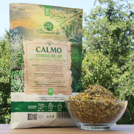CALMO aktívna bylinná čajová zmes na zmiernenie stresu • 80g