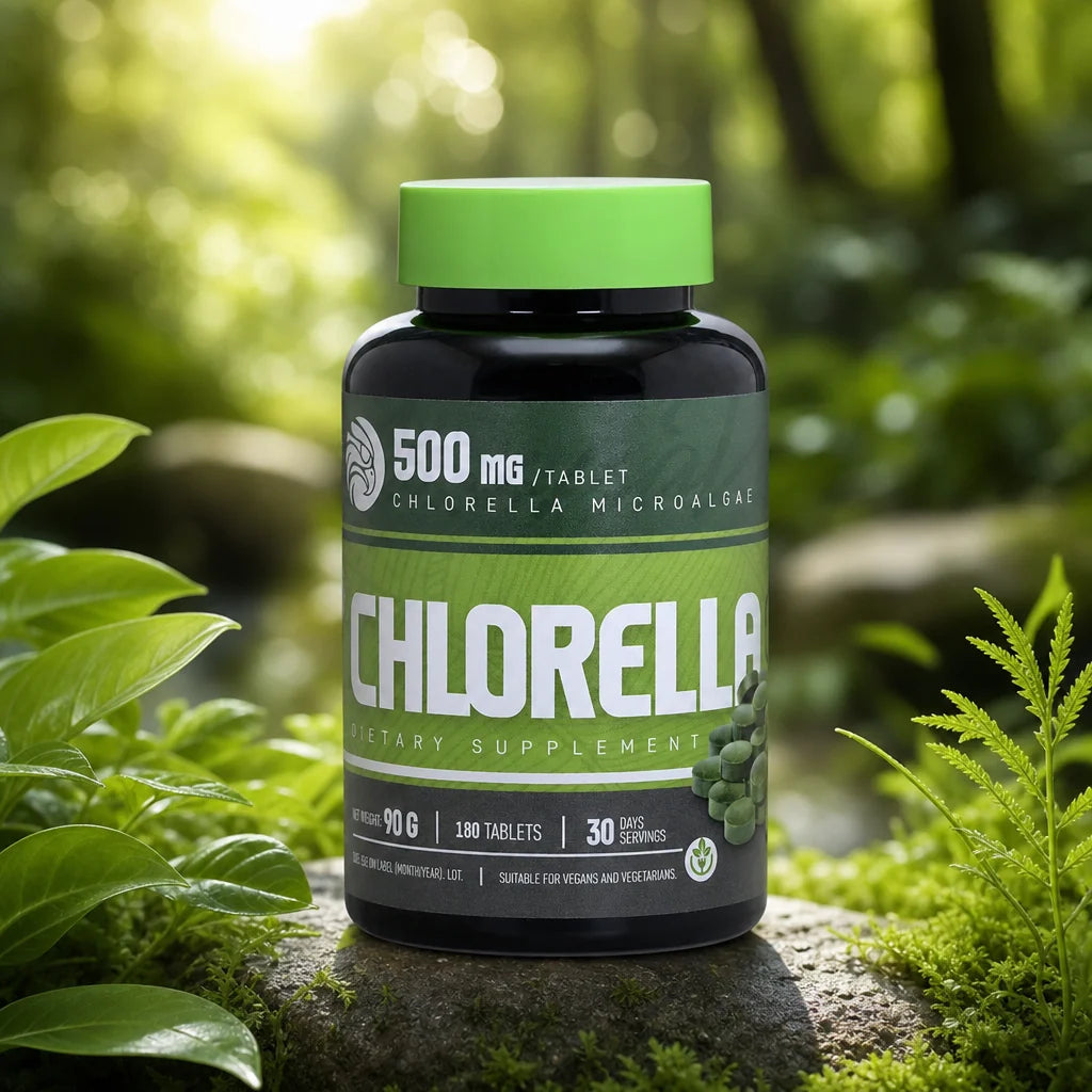 Mannavita Chlorella, tablety 500 mg • 180 ks.