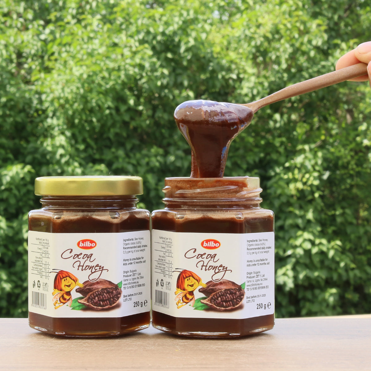 Bilbo surový kakaový med • 250 g