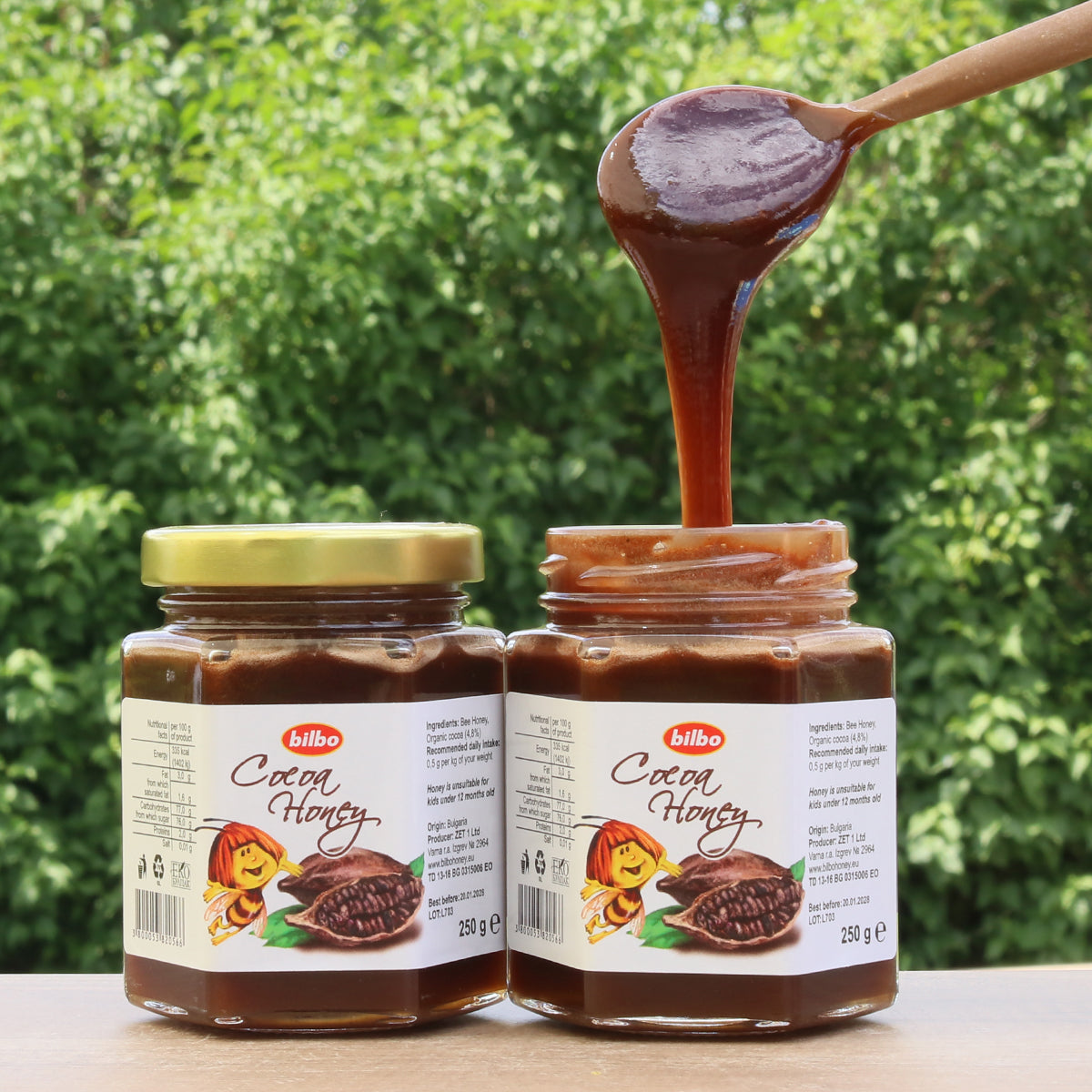 Bilbo surový kakaový med • 250 g