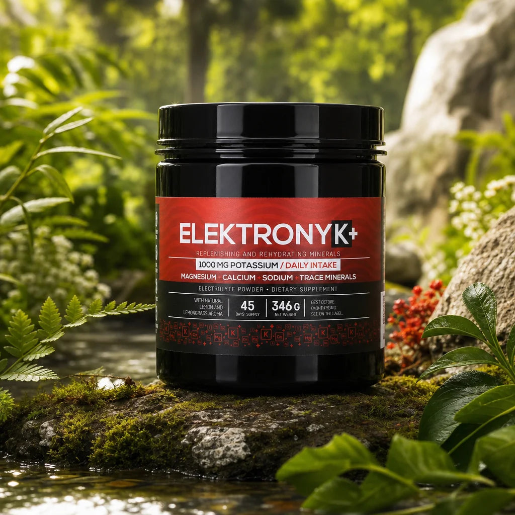 ElektronyK+ elektrolytový prášok • 1000 mg draslíka s glycínom • SLADKÝ, 402g