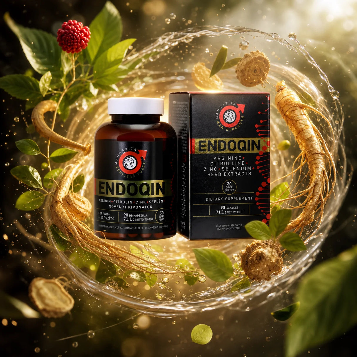 ENDOQIN forte na podporu mužskej vitality • 90 kapsúl