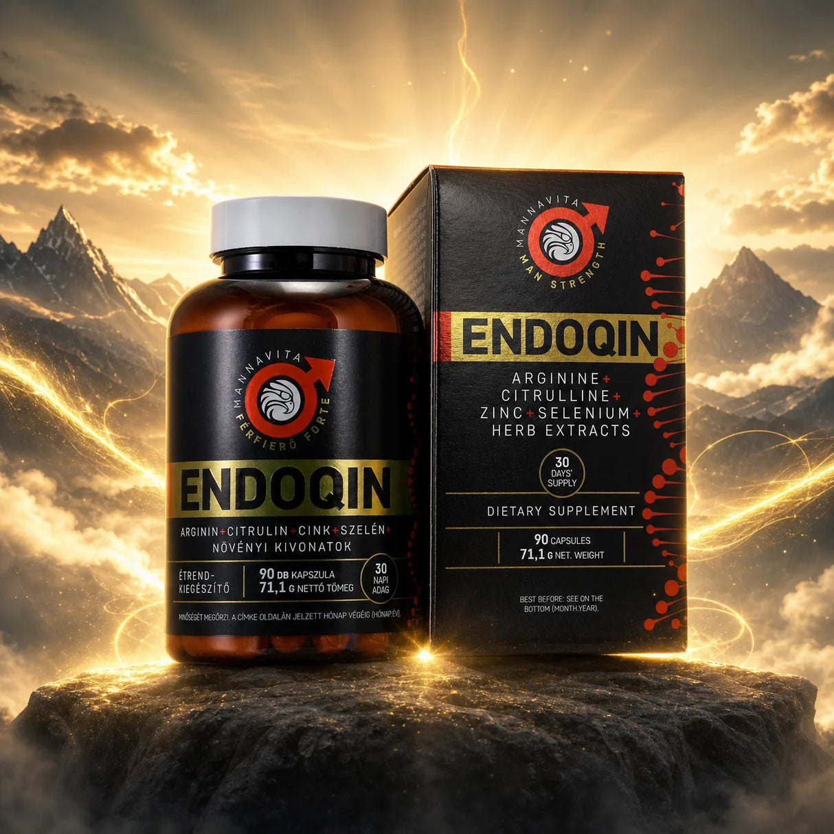 ENDOQIN forte na podporu mužskej vitality • 90 kapsúl