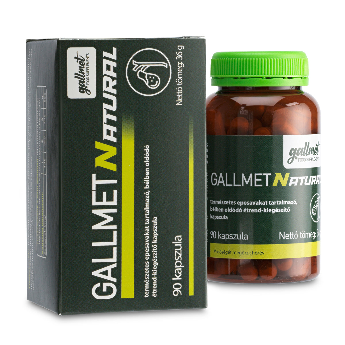 Gallmet Natural kapsuly so žlčovými kyselinami • 90 ks.