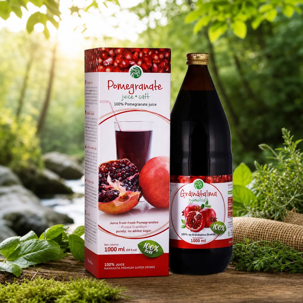 Mannavita Granátové jablko, 100% čistá lisovaná šťava • 1000 ml