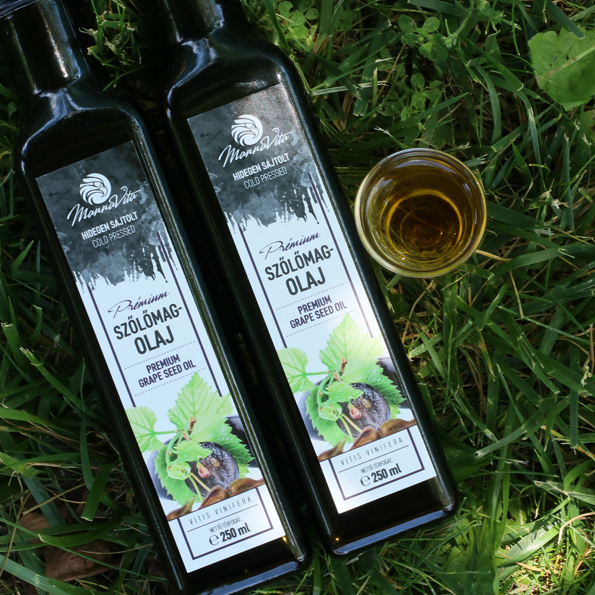 Mannavita maďarský za studena lisovaný olej z hroznových jadier • 250 ml