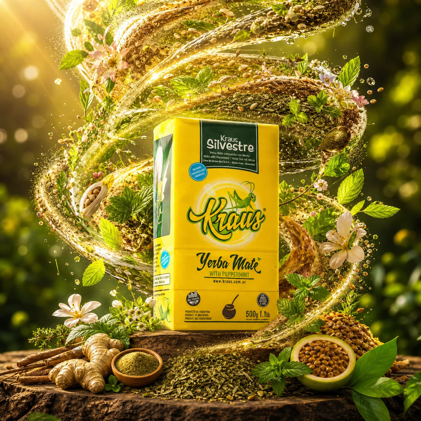 Kraus čaj yerba maté • Elaborada, con palo • 500 g