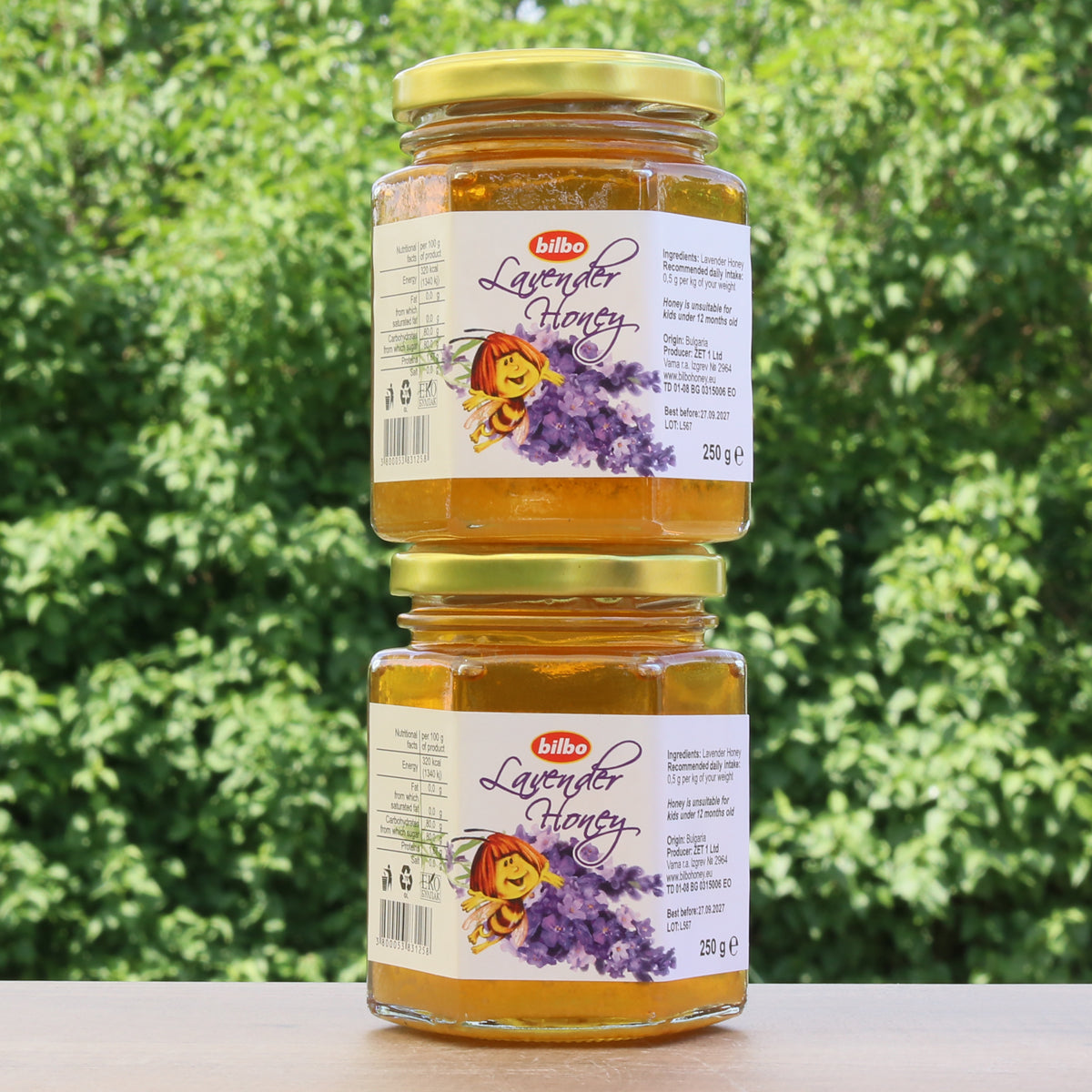Bilbo surový levanduľový med • 250 g
