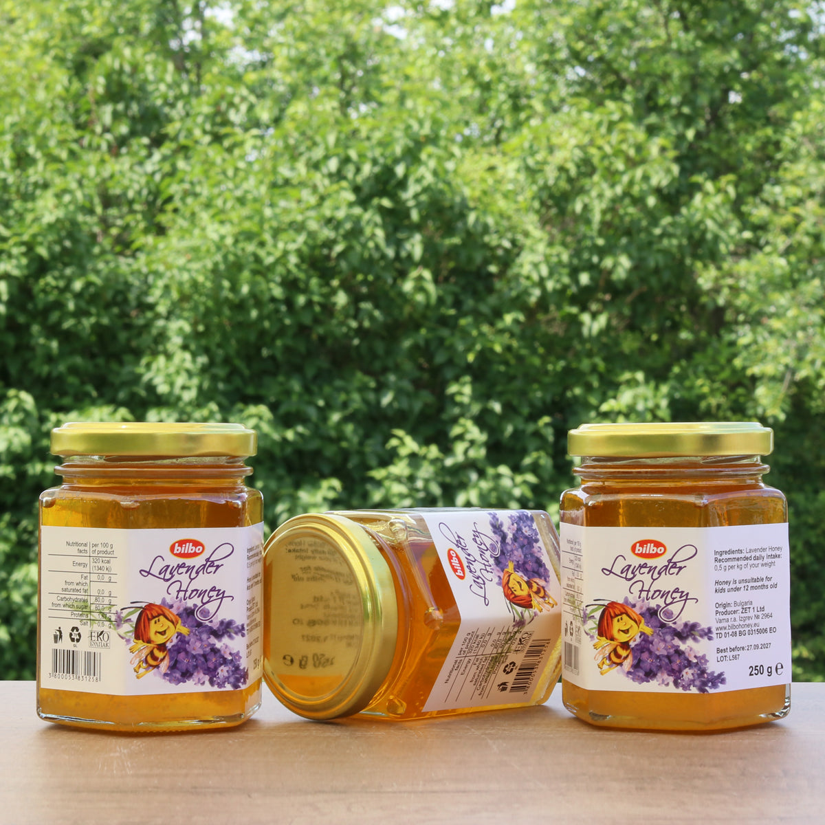 Bilbo surový levanduľový med • 250 g