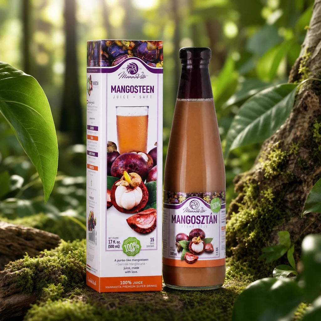 Mannavita Mangostan • 100 % čisté lisované pyré • 500 ml