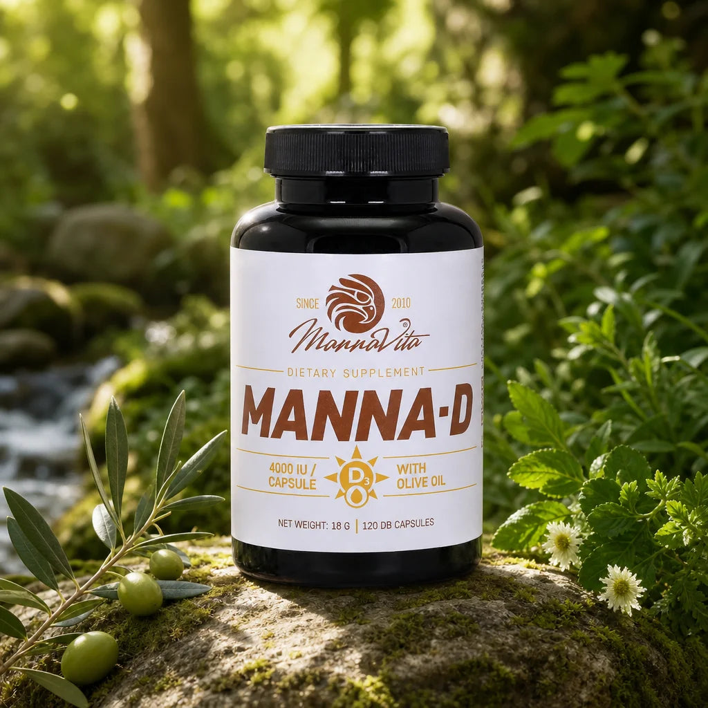 MANNA-D vitamín D3 v olivovom oleji • 4000 IU • 120 kapsúl