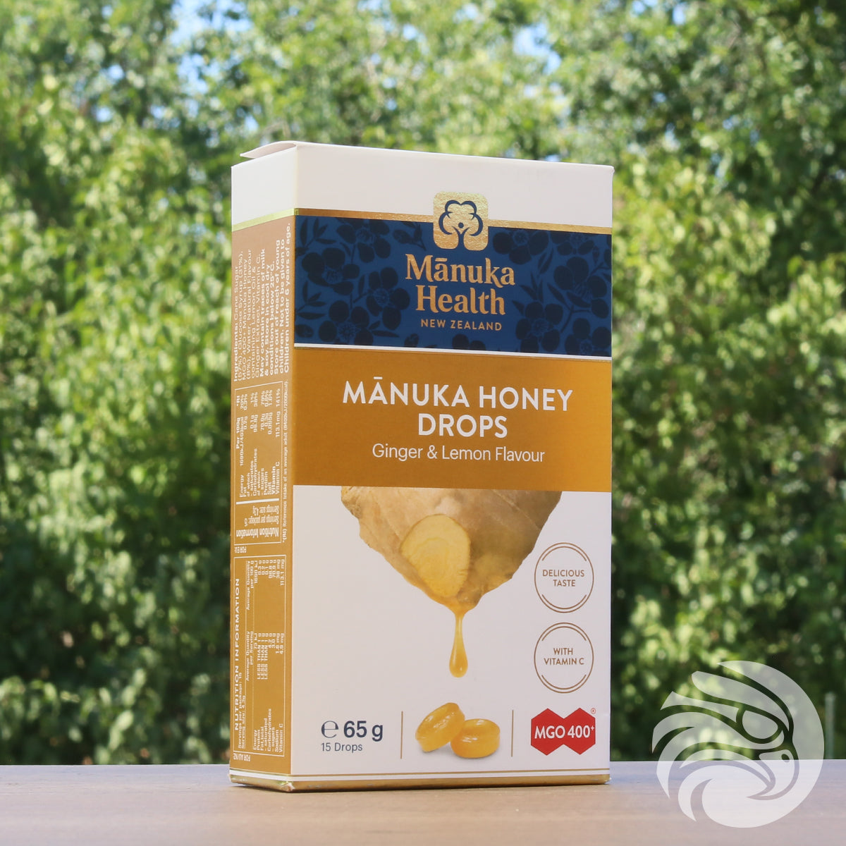 Manuka medové pastilky s prírodným zázvorom a citrónom • 15 ks.