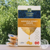 Manuka medové pastilky s prírodným zázvorom a citrónom • 15 ks.