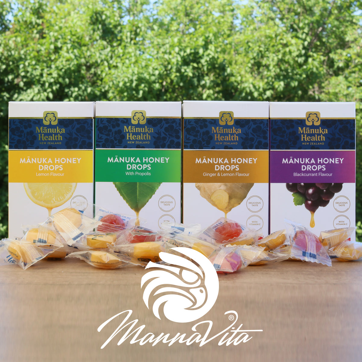 Manukové medové pastilky s prírodným citrónom • 15 ks.