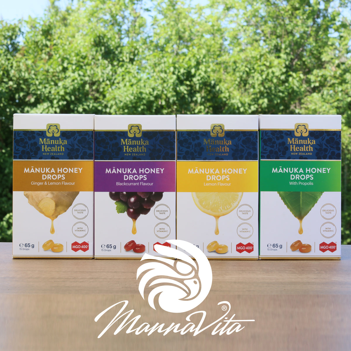 Manukové medové pastilky s prírodným citrónom • 15 ks.