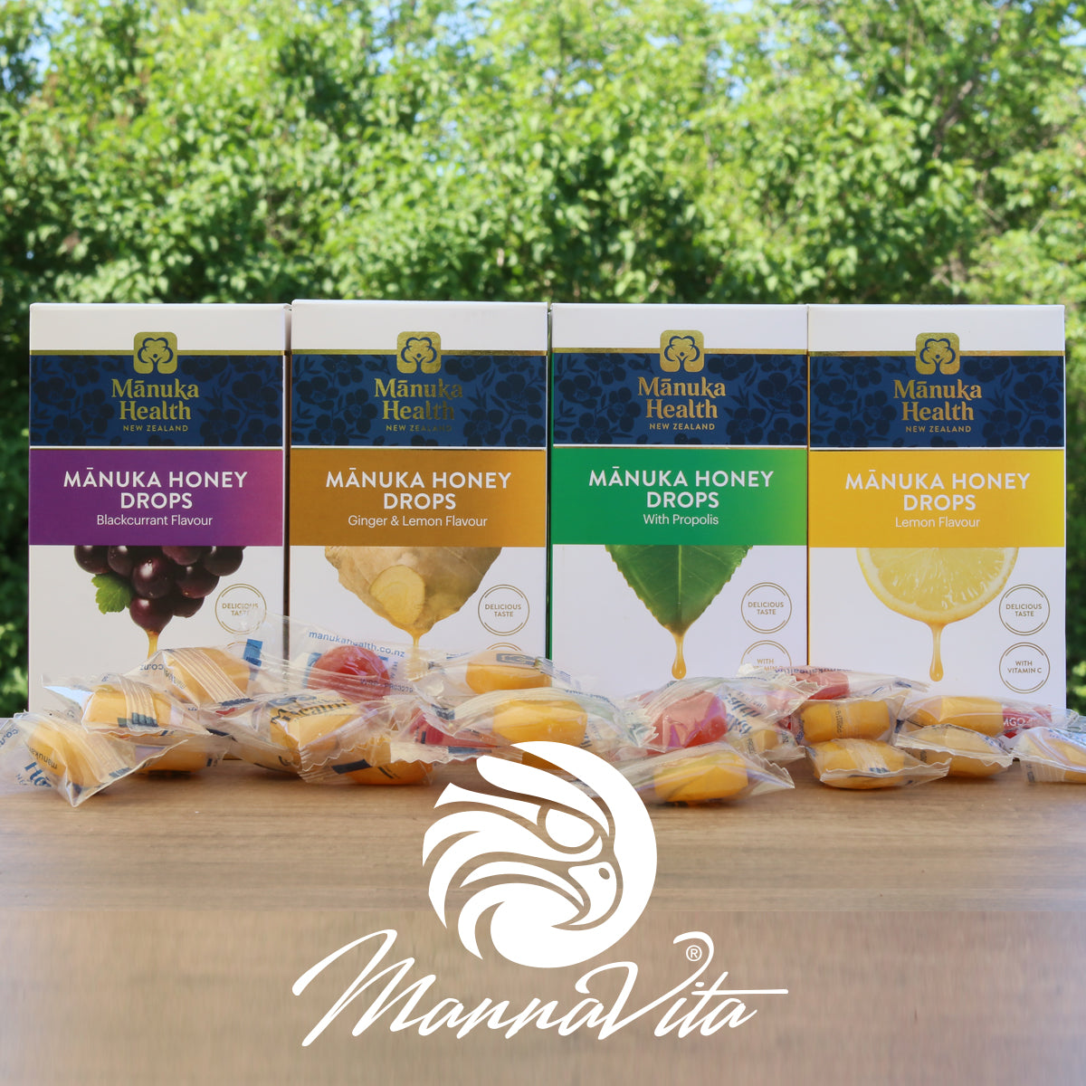Manukové medové pastilky s prírodným citrónom • 15 ks.