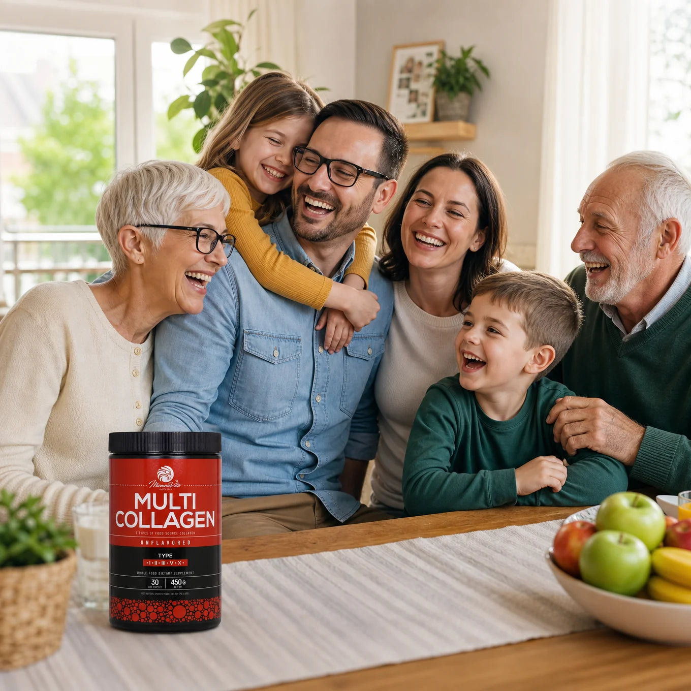 Mannavita Multi Collagen prášok • Bez príchute • 450g