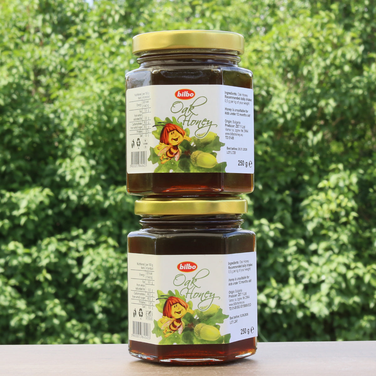 Bilbo surový dubový med • 250 g