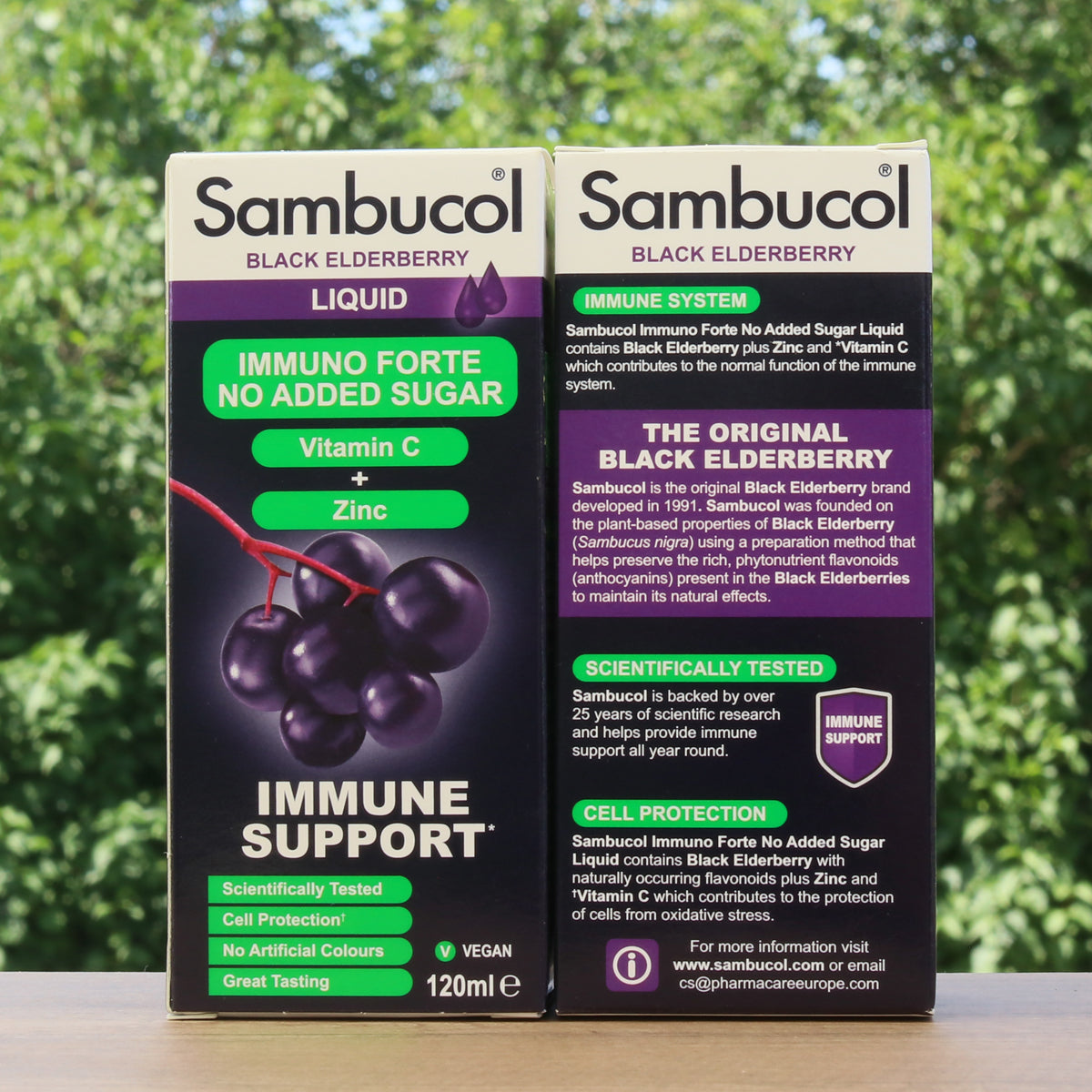 Sambucol sirup z čiernej bazy, bez cukru • 120 ml