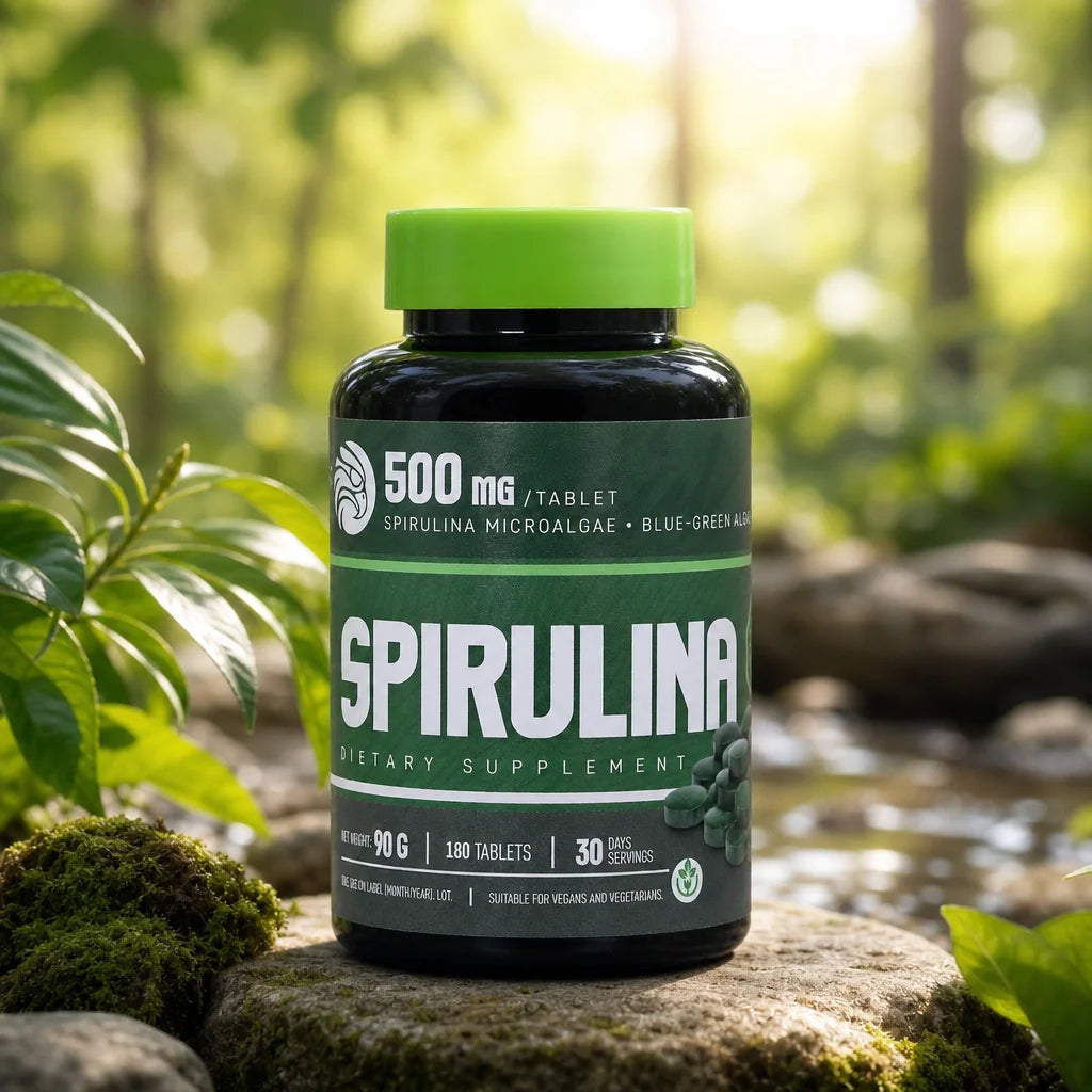 Mannavita Spirulina, tablety 500 mg • 180 ks.
